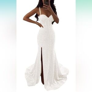 Brand new sparkly white dress
